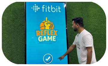 Interactive Reflex Basketball Game rental for Dubai events, featuring digital scoring and high-speed targets for corporate activations